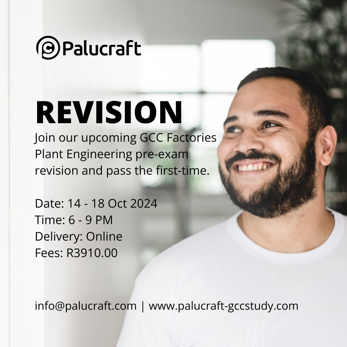palucraft's tweet image. The 7 November 2024 GCC Factories plant engineering exam is fast approaching.

Join our pre-exam revision to ensure that you gain exam confidence.

Register now: palucraftengineeringacademy.com/p/2024-06-onli…

#GCCFactoriesExamPreparation #PlantEngineering #Palucraft #OHSAct