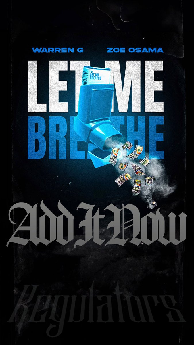 Let Me Breathe’ is out, and it’s the vibe you need! Add it to your playlists and let’s keep this G-Funk movement goin’. Regulators, mount up and stream it now! 💨🎧 wearergm.lnk.to/LetMeBreathe #Regulators #SirCool #WarrenG