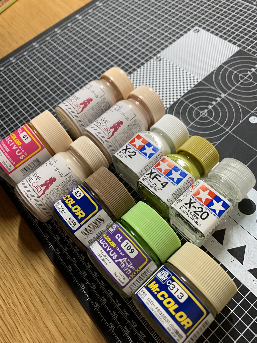 nozi19ch's tweet photo. 今回活躍してくれるであろう塗料くん達をお迎えーʔ•̫͡•ʕ
果たして肌はこれで済むのか…。
#ずんだもん #かるだもん https://t.co/FwAEXMQ9Fi