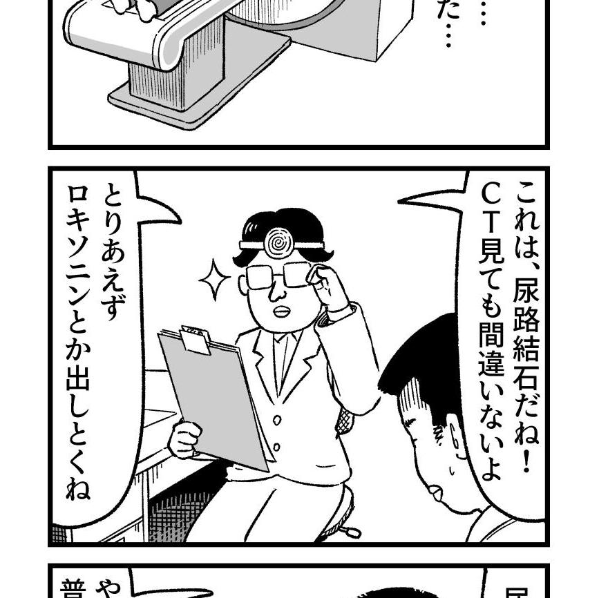 【漫画】石が出るまで繰り返す…!?尿路結石の痛みの恐怖
https://t.co/JPdFSWWQqp

人の尿路結石体験談の漫画を描く仕事、第2弾です!これ、シリーズだったんですね!?
あいかわらず絶対になりたくない!! 