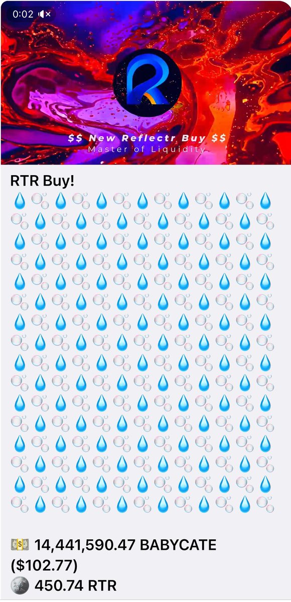 Reflectrtoken's tweet photo. Lots of drips today with our token 🤑🤑. Every buy/sell makes our token supply smaller and smaller🔥🔥 💧🔥💧🔥 #Arbitrage #BabyCate #BTCB #XRP #BNB #Matic #Mao #Cats #LTC #XLM #Fu #Defi #LP #LiquidityPools #RTRPUMP https://t.co/mg3hJEngW2
