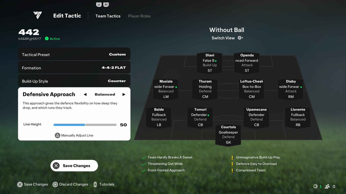 rxckydusa's tweet photo. My 442 Elite Division Tactics in FC 25✌️

Code: b4&amp;8KgHi$Y7

A few important stuff:

1. Please don't be too aggressive with the CMs

2. If you struggle with defending, put BOTH Fullbacks on "DEFEND"

Questions? Ask them down below
Thanks for the support, the real goats🫶 https://t.co/Om0CnpqgOb