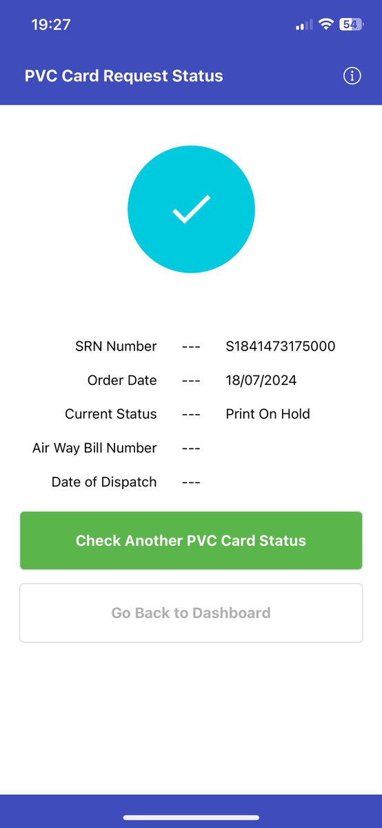 NeerajMundada's tweet photo. @UIDAI AADHAR PVC card is not yet delivered. Please assist it’s been over 2 months now. Already made a payment and verified with OTP. 

Please check. https://t.co/d5VuAYYFEF