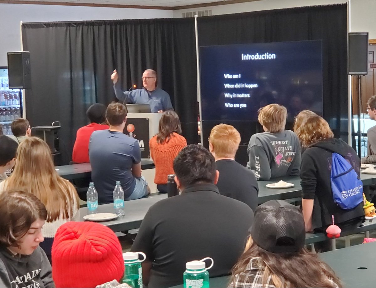 Arcade_Museum's tweet photo. Another fun and successful education day for game students from @ChamplainEdu ! Thank you to our good friend @sgolson (creator of Ms. Pacman) for his presentation and our volunteers for helping make the day great!
#nonprofit #arcade #museum #educationprogram #futuregamecreators https://t.co/NfnPyH5yrt