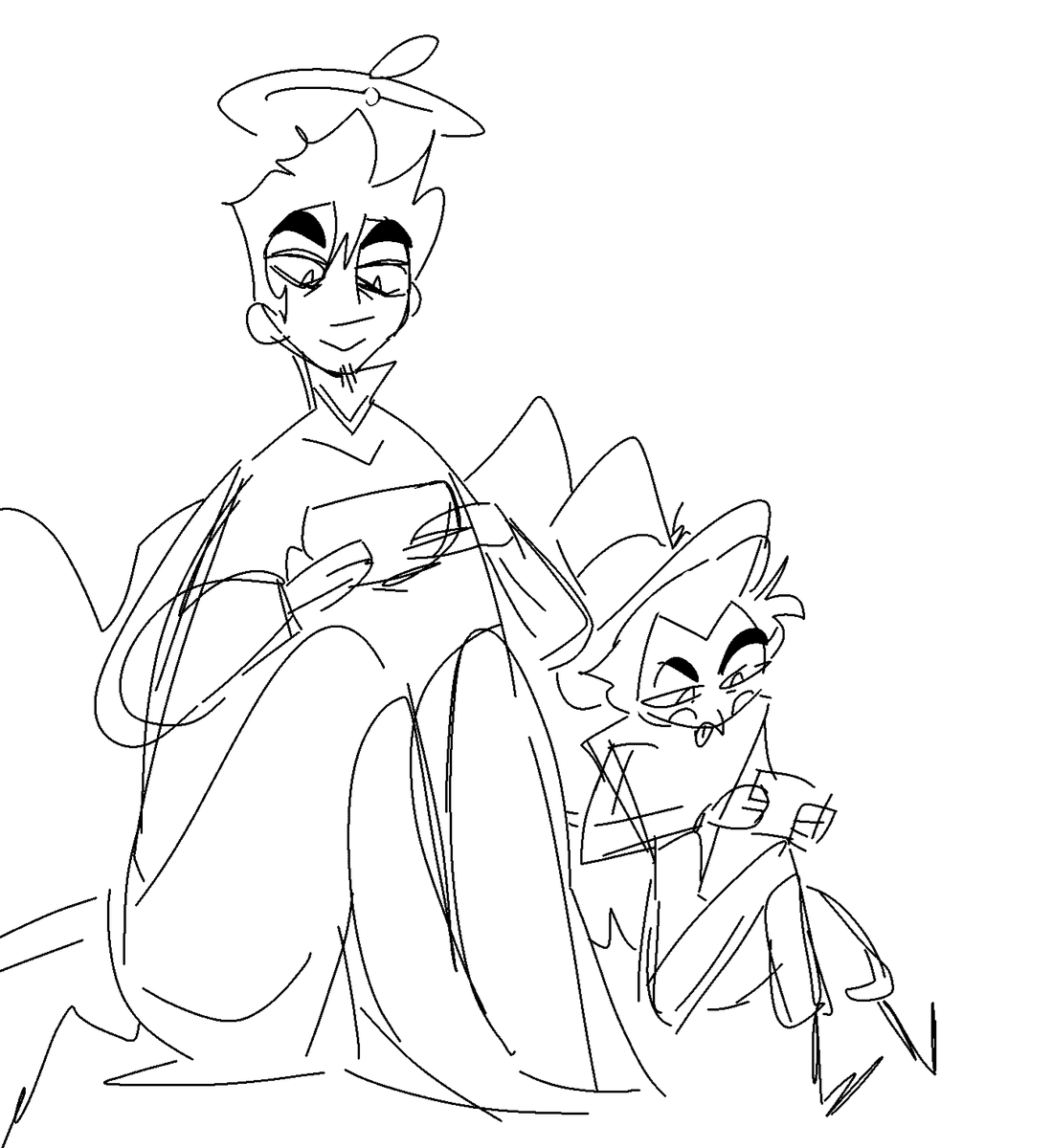 bloog_b's tweet photo. #adamsapple #fallenradio #LuciferMorningstar #HazbinHotelAdam #HazbinHotelAlastor #radioapple https://t.co/nJ9STOY8Za