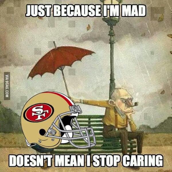 𝐈𝐓’𝐒 𝐒𝐎 𝐓𝐑𝐔𝐄… ☔️ 

📸: <a href="/9GAG/">9GAG ❤️ Memeland</a>  #49ers #Niners #FTTB