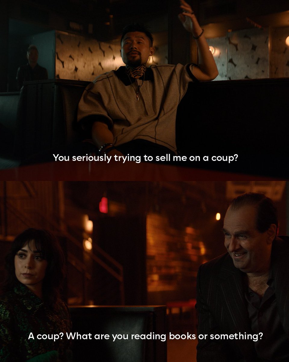 TheBatman's tweet photo. Watch what you say to the Boss. #ThePenguin https://t.co/OWbkGUHq45