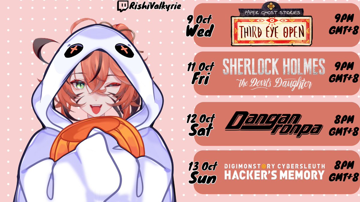 RishiValkyrie's tweet photo. Spooky month!
General #RishiValkyrie
Fan name: #Rishlings
Live #rishilive
Clips #rishiclips
Art #rishillust https://t.co/MyjLtzqI21