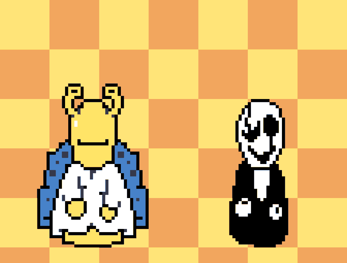 Pre core gaster, maybe. He's a snail and mystery man is meant to be a ...