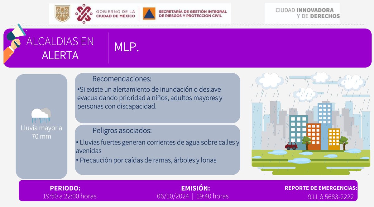 Secretaría de Gestión Integral de Riesgos y PC tweet media