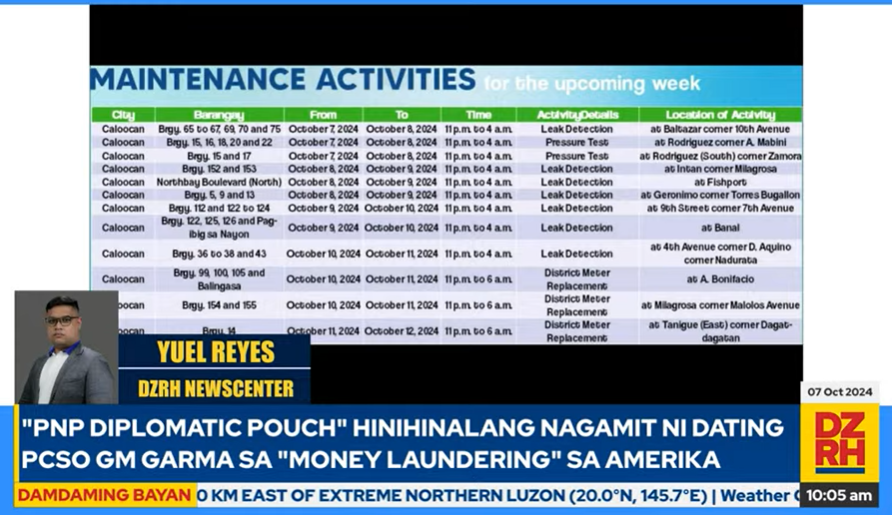 dzrhnews's tweet photo. Alamin ang malalaking balita sa #MetroManilaNgayon sa report ni @yuelreyes_RH!
• Higit 30 barangay sa Caloocan, sapul ng 1-linggong #WaterInterruption ng @maynilad
#DamdamingBayan
LIVE: https://t.co/UxPSaYteFG https://t.co/VAdRC1hodZ