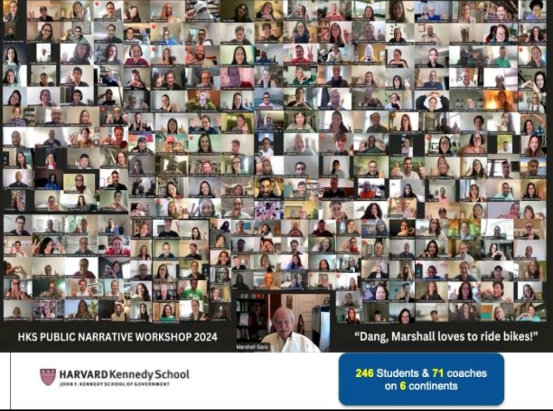 Amazing weekend! Joined 70 coaches teaching public narrative to 246 Harvard students from 6 continents.