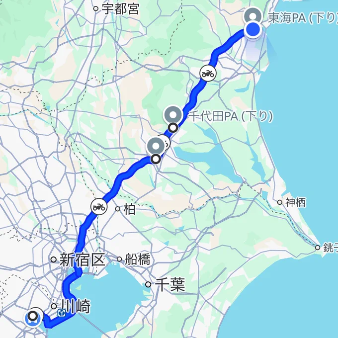 フェリー乗るために仙台まで極限移動してる 