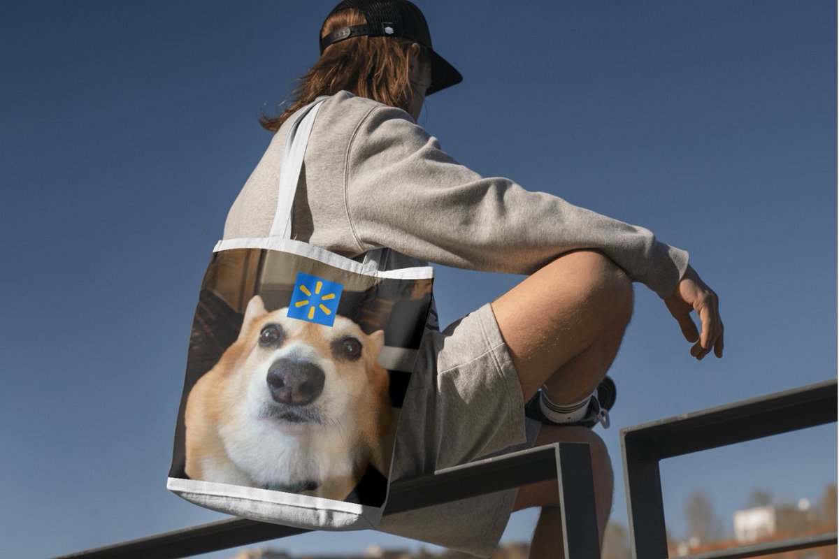 hazelonsolana's tweet photo. When you go shopping at @Walmart don't forget your $hazel tote bag https://t.co/UQr98HqYV7