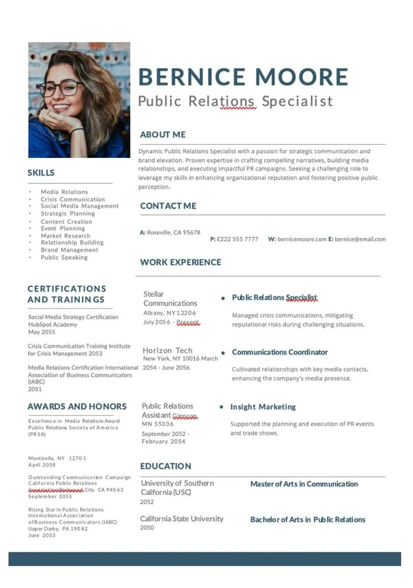 TempaHive's tweet image. Public Relations Specialist Resume Template | Editable in Word &amp;amp; Apple Pages

#resume #templates #freetemplates #freeresumetemplates #freeresumes
