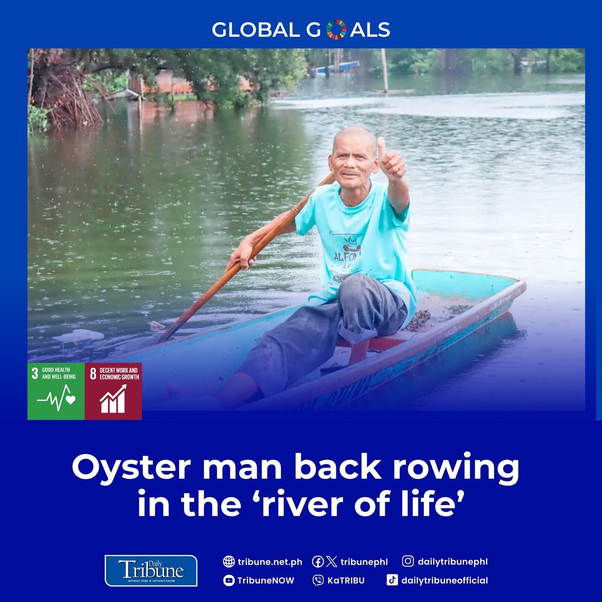 tribunephl's tweet image. For the livelihood it brings to sustain his family, Carael in Dagupan, Pangasinan is the “river of life” for 62-year-old fisherman Rafael de Vera. 

#SDGgoals #DagupanPangasinan #DailyTribune

Read more at: tribune.net.ph/2024/10/06/oys…