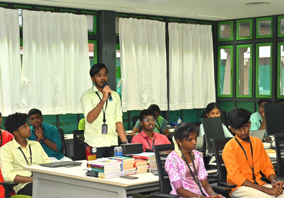 lokbhavan_tn's tweet photo. Governor Ravi had enlightening interactions with the bright trainees at the @Zoho School, a remarkable initiative that empowers young minds aged 17 to 20 from rural backgrounds. Over two transformative years of training, these students receive comprehensive technical and business upskilling, which equips them to become fully industry-ready professionals poised to make a significant impact at Zoho. Such revolutionary initiatives are shaping the future of a #ViksitBharat.