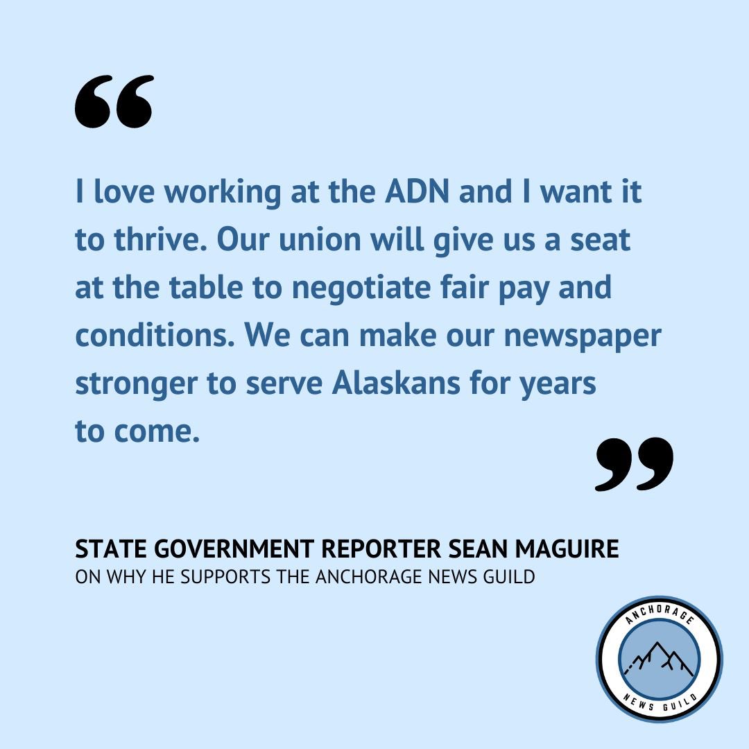 ancnewsguild's tweet image. We’re uniting because we love our jobs and want to be able to keep doing them for a long time. Guild members are just asking for a seat at the table. #ADNunited