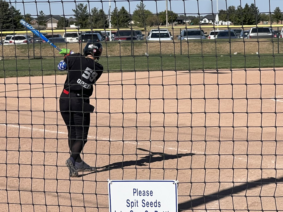 Way to get it student Managers🥎!!!  Fun to see our SM get their day to play. .  . And boy did they play!  Way to go kids on a GREAT softball weekend!! 💙❤️