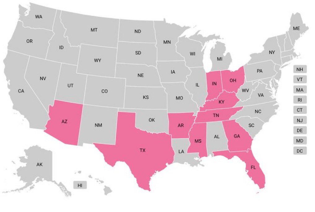 goRubenRuben's tweet photo. Oralè Resister
Tomorrow is the last day to register to vote in these states: Florida, Ohio, Arizona, Georgia, Arkansas, Kentucky, Indiana, Mississippi, Tennessee and Texas!
#Vote #RegistrationDeadlines #USDemocracy #SheSePuede #TodosConKamala #BlueCrew