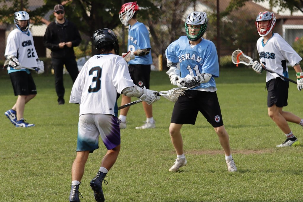 October 6: Milton Chaos (16) vs Oshawa Blue Knights (11)  #OJMFLL 
📸 <a href="/JohnMcLaxDad/">John McFarlane</a>