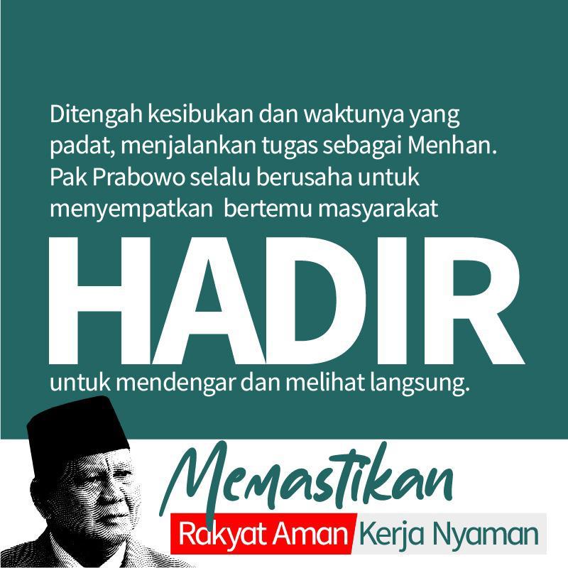 Mendukung gue guys, kerja PrabowoJKW SolidKOMPAK telah memenuhi harapan kita2 dan sokongan publik pada pemerintahan.

NKRItangguh KOKOHdisegani