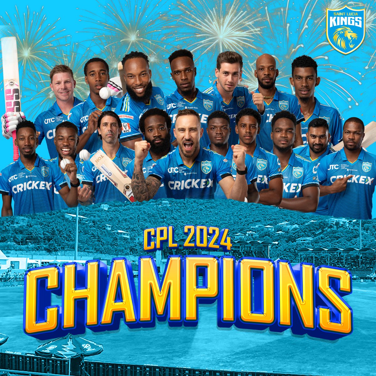 SaintLuciaKings's tweet image. Saint Lucia! We are bringing it home🏆🇱🇨

#SLKvGAW #CPLFinal #beinspired #CPL24 #kiteyenspiwew #Ansanmnouplifò