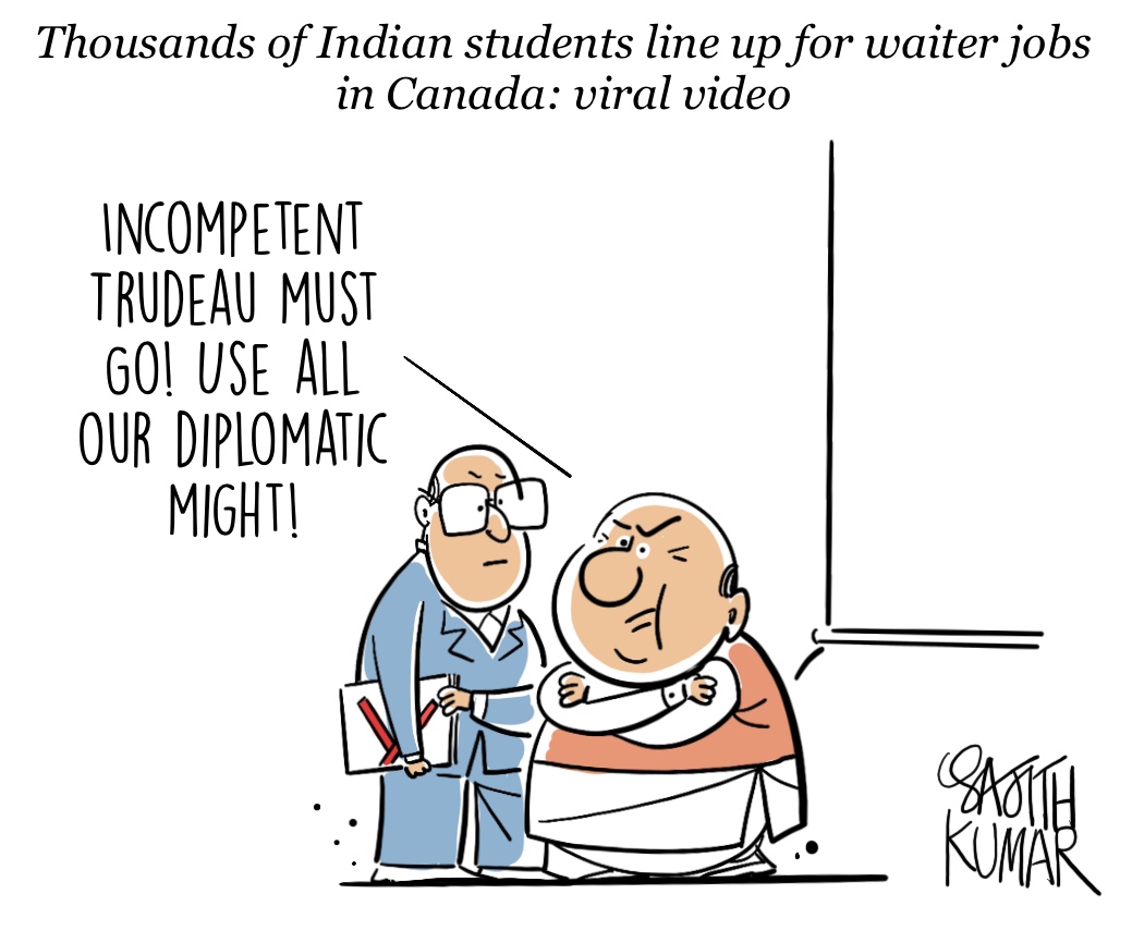 sajithkumar's tweet photo. #unemployment cartoon @DeccanHerald https://t.co/t1WYlhOiF0