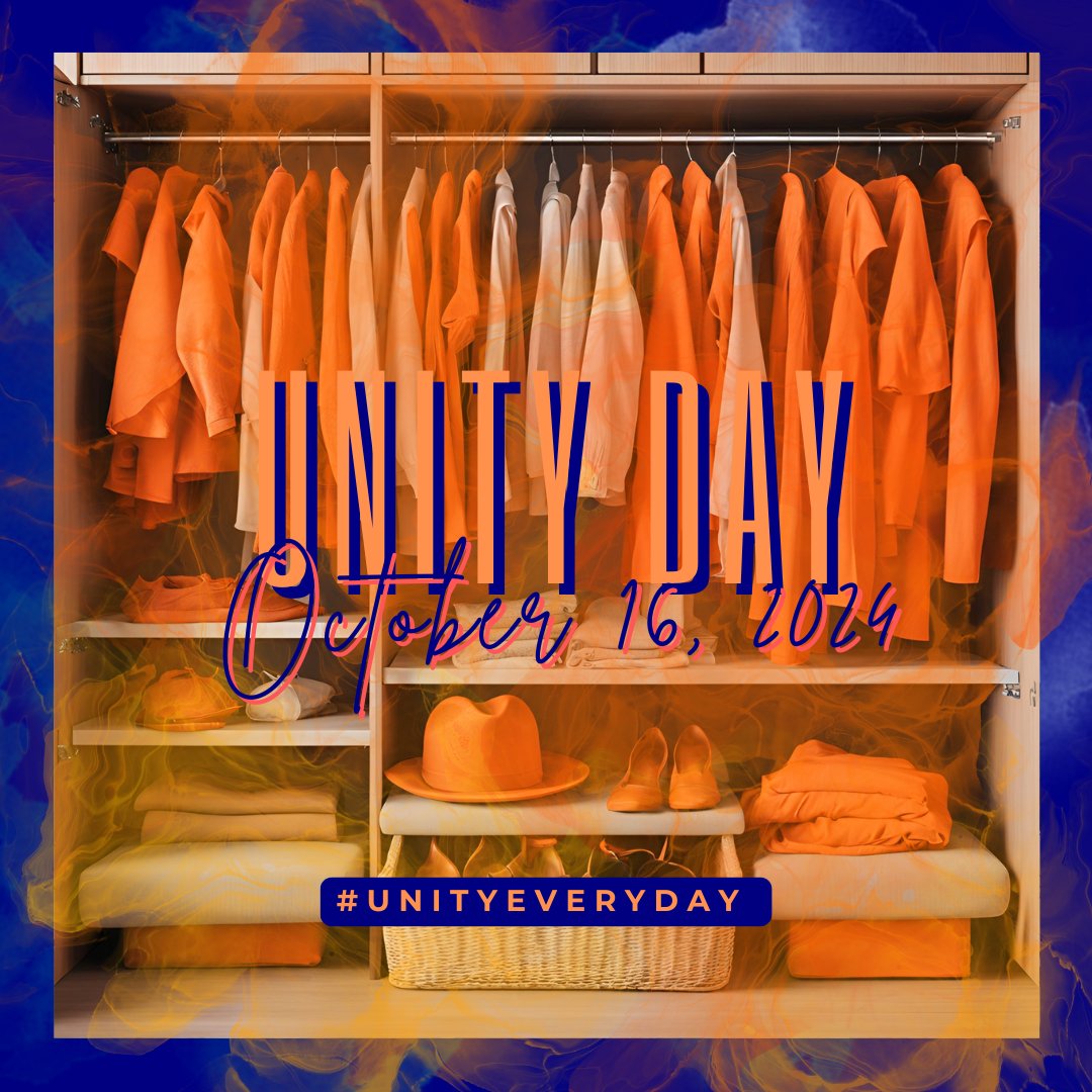 WEAR ORANGE on Oct 16!  Join #UnityDay to prevent bullying, promote kindness &amp; celebrate acceptance.  #UnityEveryDay #KindnessMatters #BullyingPrevention