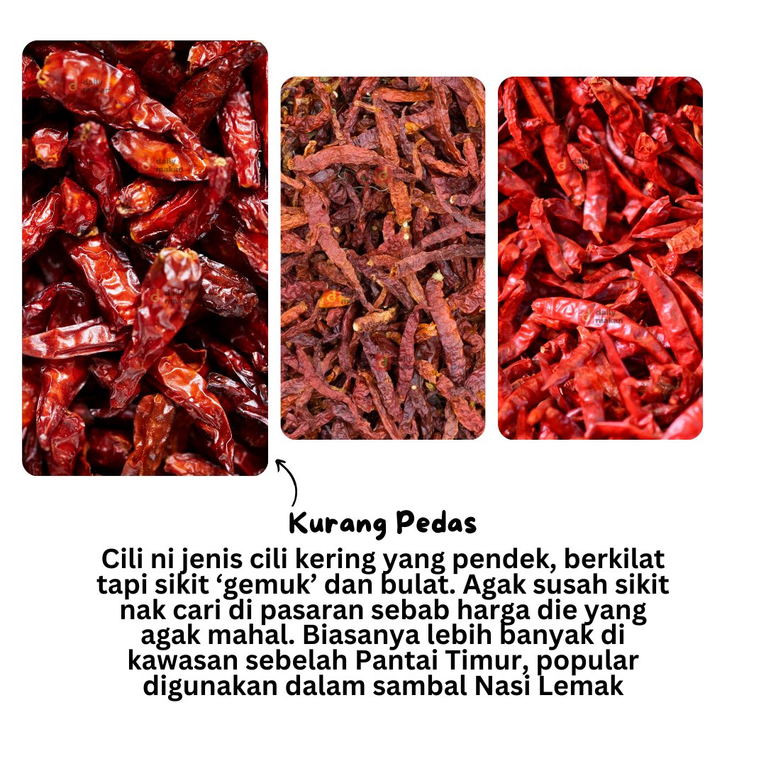 DailyMakan's tweet photo. Tips Kenal Cili Kering 👍
Kena pandai pilih, salah pilih naiya Pak Karim 🤣 https://t.co/rXDBrnOe8G