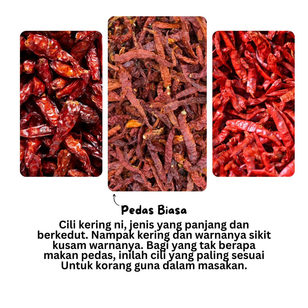 DailyMakan's tweet photo. Tips Kenal Cili Kering 👍
Kena pandai pilih, salah pilih naiya Pak Karim 🤣 https://t.co/rXDBrnOe8G