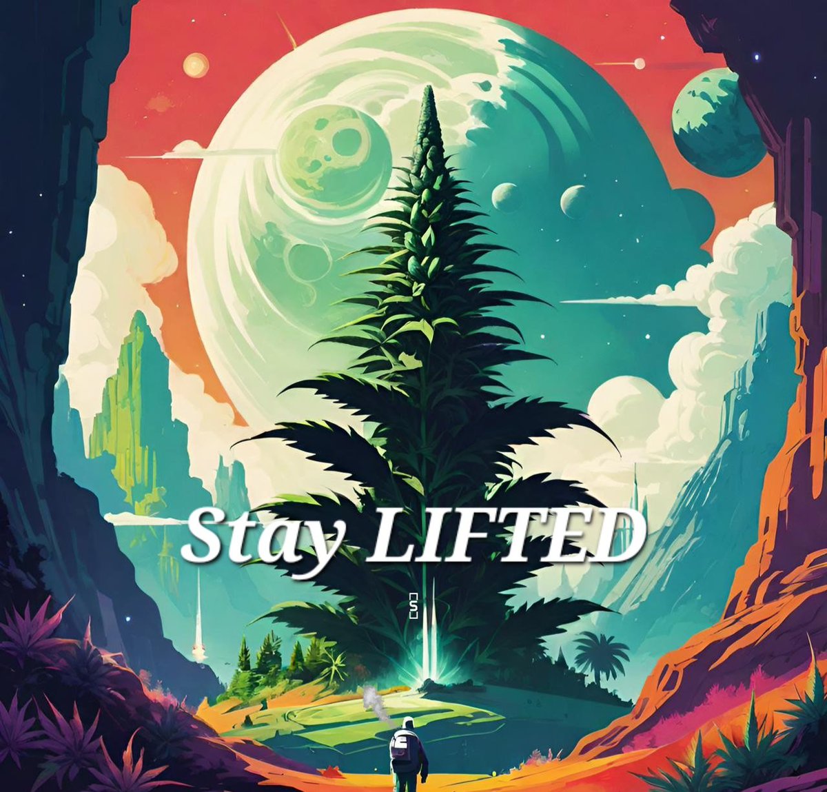 STNRTOK's tweet photo. Is Cannabis AI art something X Likes? #AI #AIart #AIArtwork #LiftedAI #STNRTOK #cannabis #buddyjane #cannabisambassador https://t.co/O4BE3WrQlr