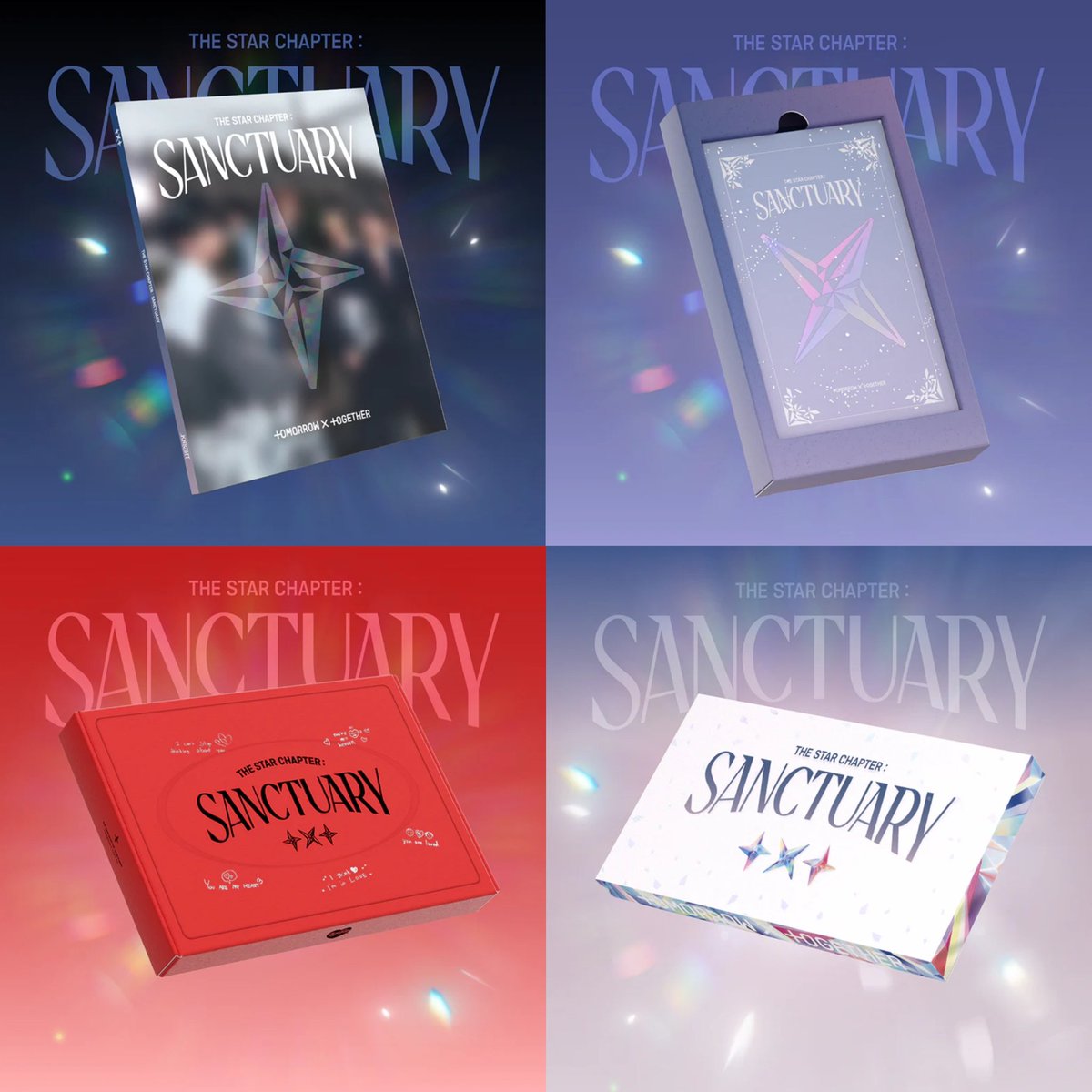 #cskgos wts lfb ph
help rt!

TXT THE STAR CHAPTER: SANCTUARY GO

With Weverse POB
🔸Standard: 880 | Set: 2,640
🔸Angel: 640 | Set: 3,200
🔸Weverse: 580 | Set: 1,100
🔸 OT5 (5 albums + OT5 POB): 4,400
🔸 OT5 POB only (selfie pcs + pouches): 1,750

Album only
🔸Standard Random: 500