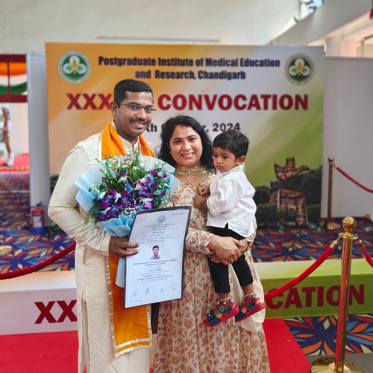 Honoured to be convocated from the prestigious PGIMER. 🎓 This journey has been nothing short of challenging. Grateful for the knowledge, experiences &amp; unforgettable memories. 😊 Gratitude to my family <a href="/Priyajeph11/">Priyanka Meena</a> &amp; mentors <a href="/mjshree1/">Jayashree</a> <a href="/drarunbansal/">Arun Bansal</a> <a href="/theKarthist/">Karthi Ny</a> <a href="/Sureshangurana/">Suresh Kumar Angurana</a> 🙏