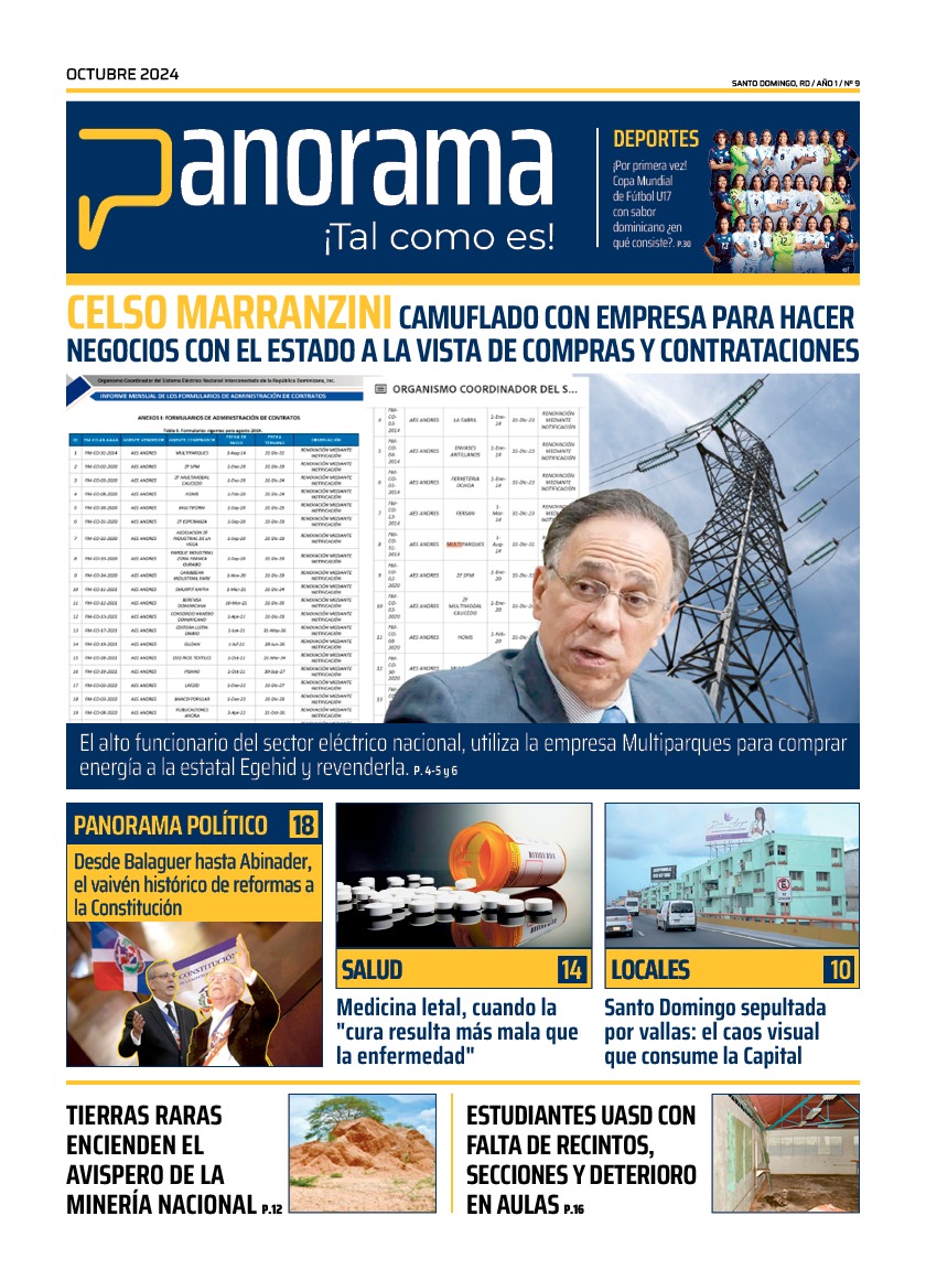 #Panorama_Portada 

Un vistazo de nuestra portada de este lunes 07 de octubre.

Puede disfrutar y estar informado de todas las noticias nacionales e internacionales a través de nuestro portal panorama.com.do 

Síguenos, Comenta y Comparte 

#Panorama #RD #Portada