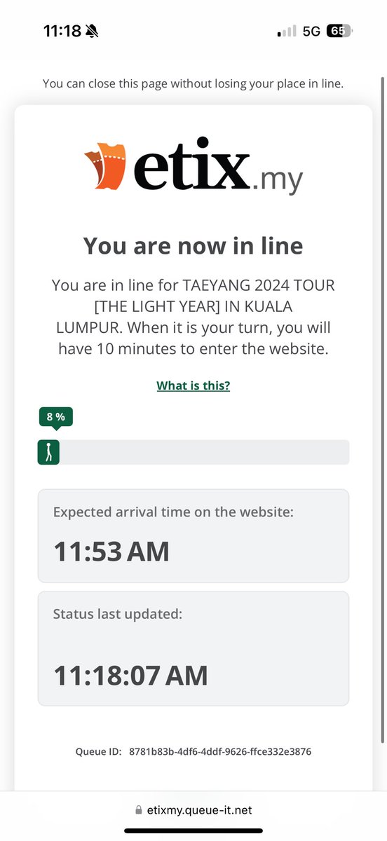 Minminmin2020's tweet photo. Was in line 2 seconds after opening… and got dragged by the queue system. How does this even work?? https://t.co/rO3AeOyNFo
