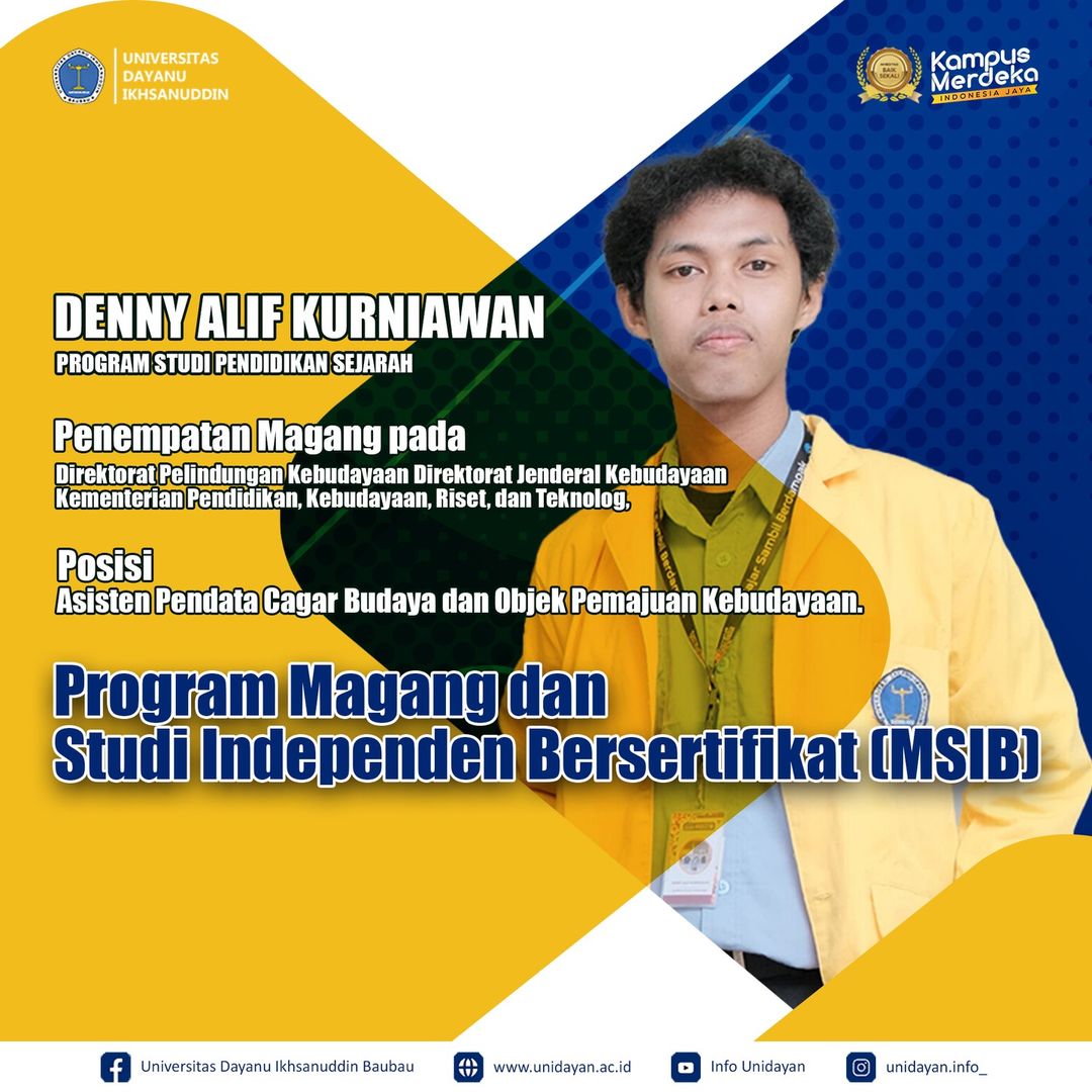 unidayan_'s tweet photo. Empat mahasiswa UNIDAYAN berhasil lolos dalam Program Magang dan Studi Independen Bersertifikat (MSIB) MBKM Angkatan 7. Mereka siap menimba ilmu langsung di dunia kerja dan industri! https://t.co/byiCXEUfTS