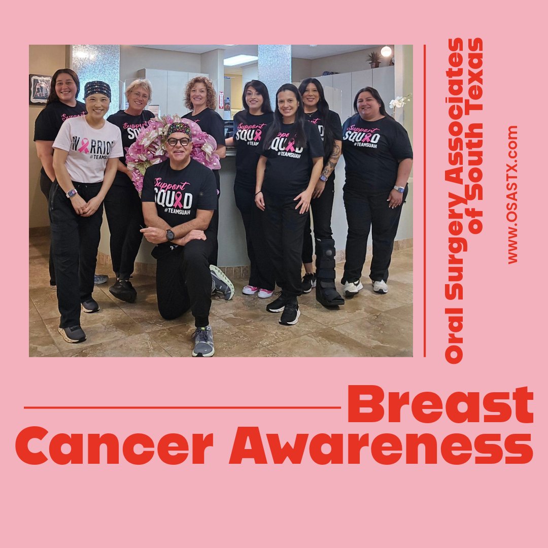 OSAofSouthTx's tweet photo. 💖 In Honor of Fighters and Survivors 💖
Oral Surgery Associates of South Texas proudly supports Breast Cancer Awareness Month this October.
#corpuschristi #texas #dentalcare #oralsurgery #surgery #wisdom #wisdomteeth #BreastCancerAwareness #TeamOSA #PinkOut https://t.co/IoDOw0XQDo