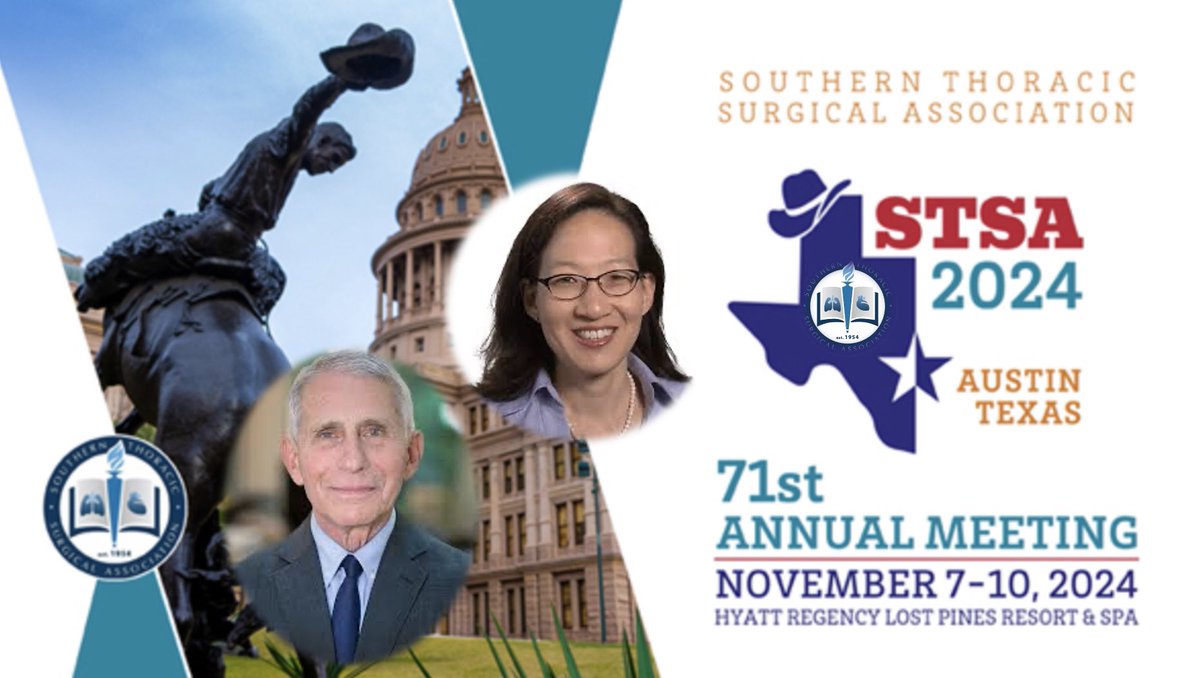 Last day for Early Bird registration for STSA Annual Meeting.  Featuring Betty Tong as Trinkle Lecturer and Anthony Fauci as invited guest speaker.  Go to STSA.org to register and review program! Hurry rooms selling fast!