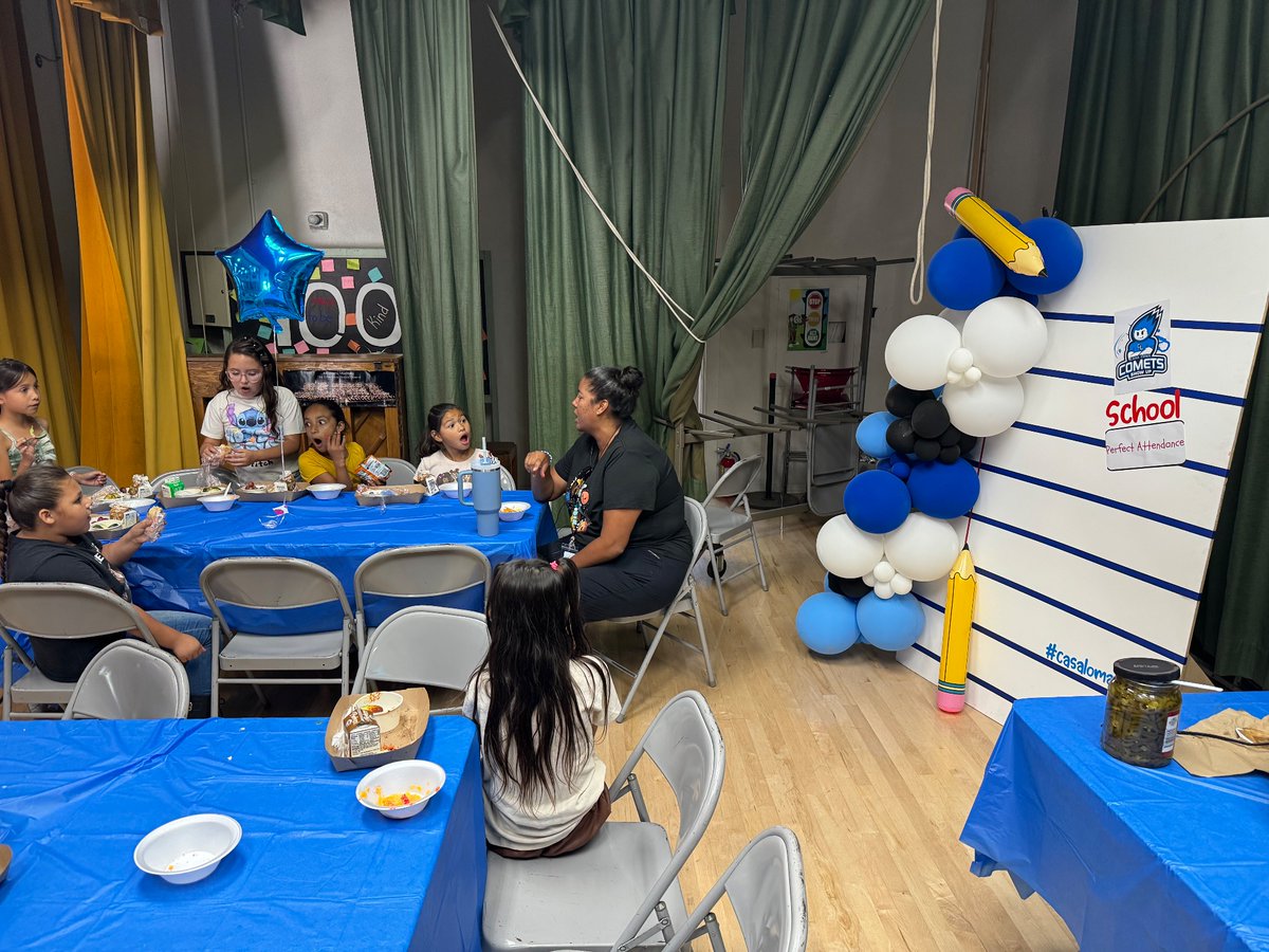 What a great way to spotlight our students with perfect attendance! Great job Casa Loma 🥳. #teambcsd <a href="/CasaLomaBCSD/">Casa Loma Elementary</a>