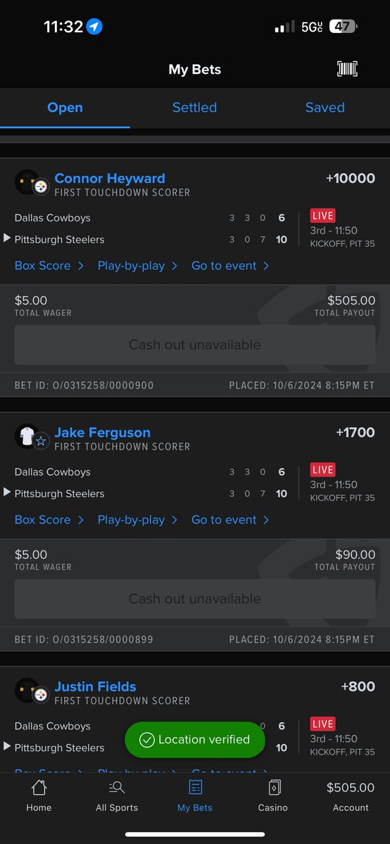 Mulvaney9's tweet photo. Cash it @br_betting https://t.co/EOaqAklgIC