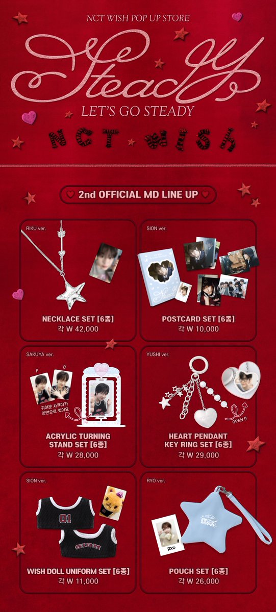 nctwishofficial's tweet photo. [LET’S GO STEADY]  
2nd OFFICIAL MD SALES NOTICE  
   
▶ Online Sales Dates 
2024. 10. 08 (화) 15:00 (KST) ~ 2024. 10. 13 (일) 23:59 (KST) 
 
NCT WISH 팝업스토어 관련 다양한 소식을  
전용 X (@nctwish_steady) 계정에서 확인해보세요. 
  
#NCTWISH #Steady
#NCTWISH_Steady 
#LETSGOSTEADY