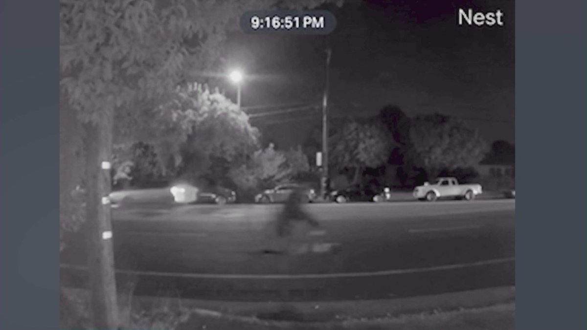 KTLA's tweet photo. Family members of a fatal hit-and-run victim are speaking out after newly surfaced surveillance video shows not one, but two drivers ran over the biker a few weeks ago in Northridge. https://t.co/wvrDrIH2JR https://t.co/l3Qq48GZyK