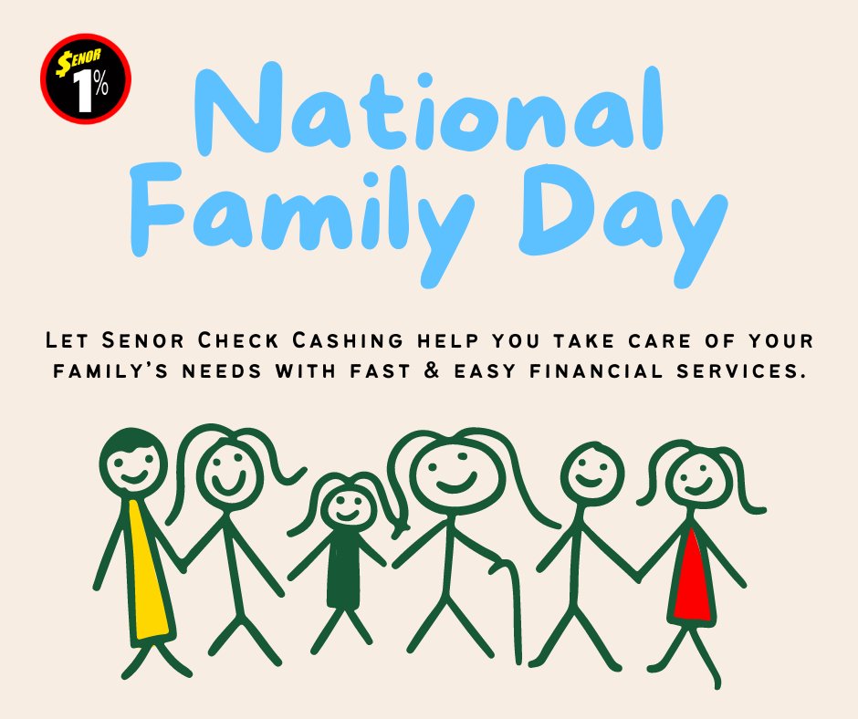 Family is everything! 🥰 We'll always be there to cash your checks super fast so you can get back to the fam! senorcheckcashing.com
#checkcashing #senor #houston #texans #rockets #finance #cash #astros #fallseason #PumpkinSpice