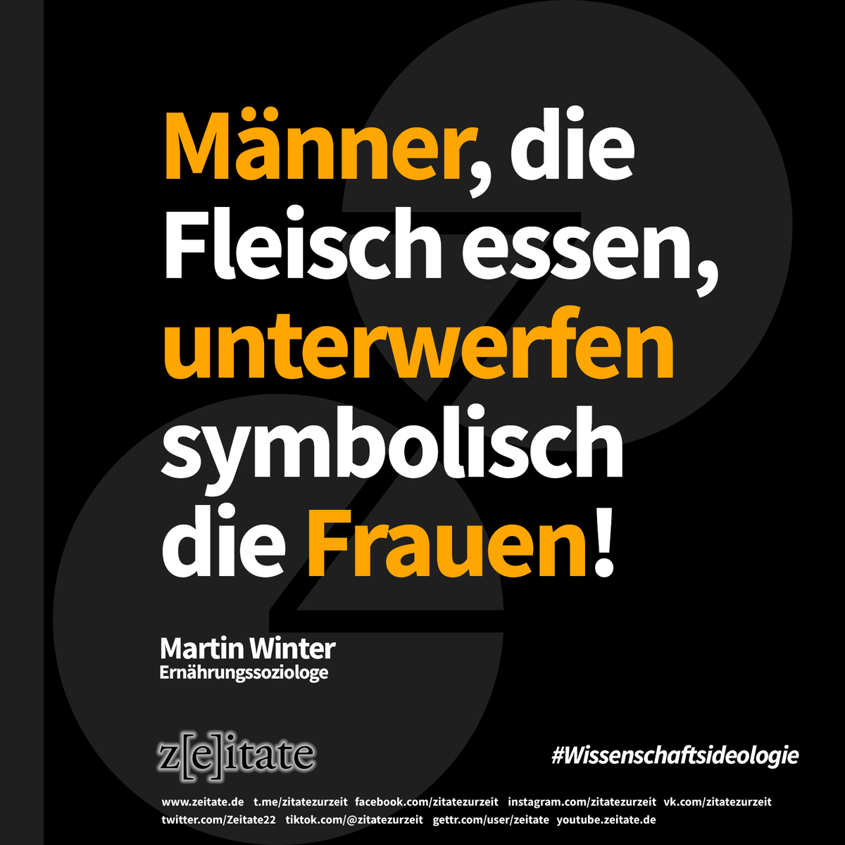 Zeitate22's tweet photo. #fleischesser #männer #unterwerfungderfrau #wirdrehenamrad #schwarzerhumor #ernaehrungserte #martinwinter https://t.co/RByMMJLAXp