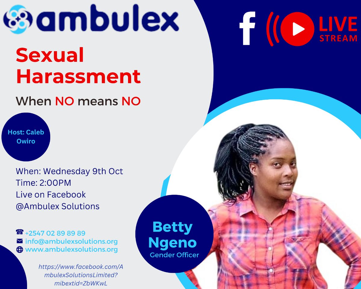 When NO means NO. Join us this week as we shed some light on this critical topic.
#endgbv
#ambulexcares.