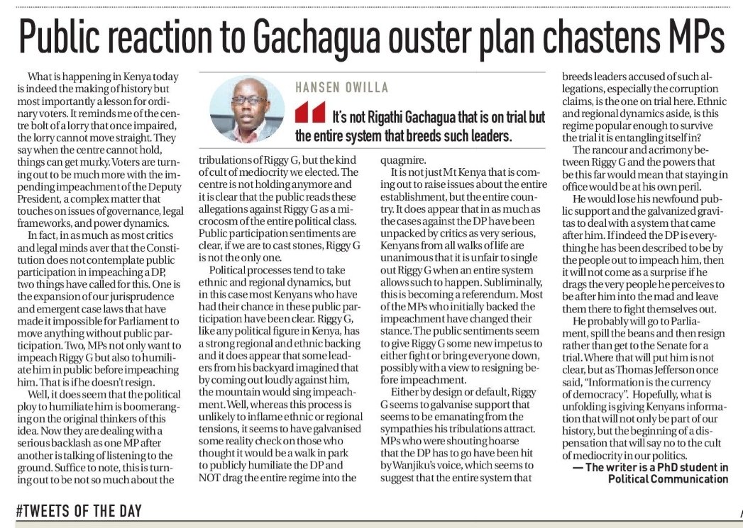 The Kenyan consciousness