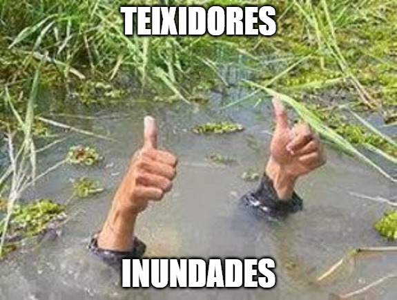 2/20: 𝗡𝗢 𝗧𝗘𝗡𝗜𝗠 𝗘𝗟 𝗧𝗘𝗥𝗥𝗔 𝗗𝗘𝗟 𝗝𝗔𝗥𝗗𝗜 𝗕𝗘𝗡 𝗗𝗥𝗘𝗡𝗔𝗧. Quan plou es formen bassals insalubres que triguen dies a marxar. La part de darrere, per on entren els infants de 1r i 2n de primària, queda inundada amb més de 20 cm d’aigua #TeixidoresInundades