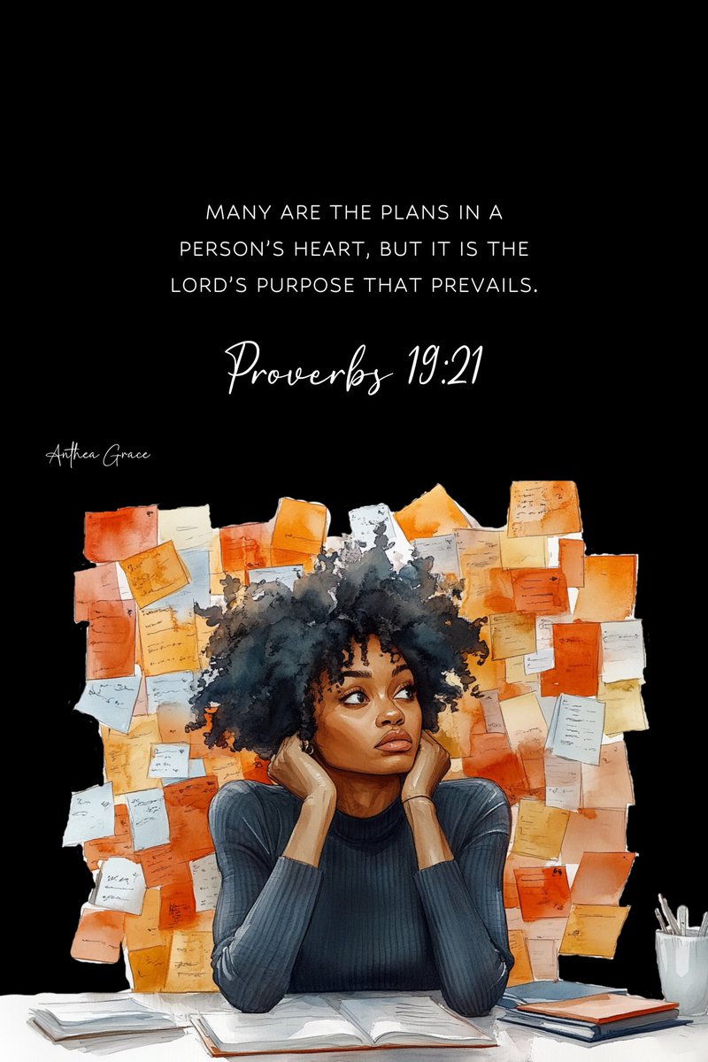anthea_grace's tweet image. Verse for the day 🫶✨ #YouVersion 

Many are the plans in a person’s heart, but it is the Lord’s purpose that prevails.

- Proverbs 19:21 (NIV)