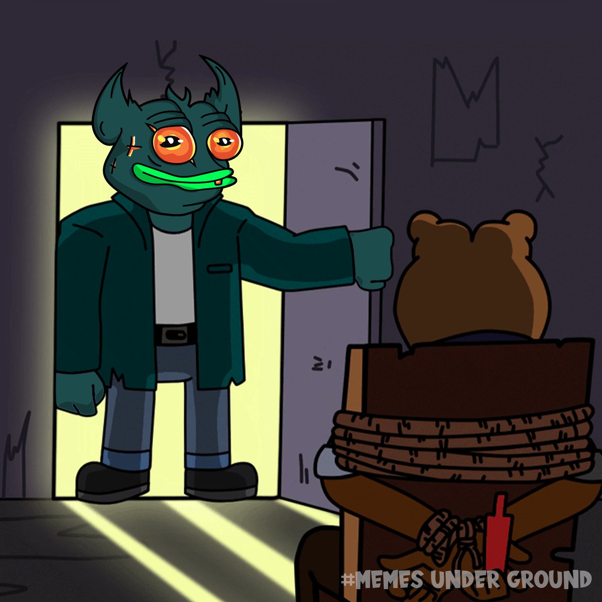 mugcointon's tweet photo. The bears thought they won... then $MUG showed up. https://t.co/EM1DyTGD7o